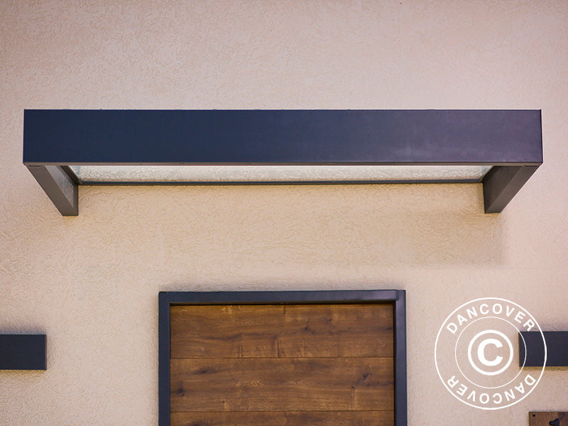 Zadaszenie drzwiowe Sophia 1600, Palram/Canopia, 0,95x1,6x0,17m, Ciemnoszary/Przezroczysty