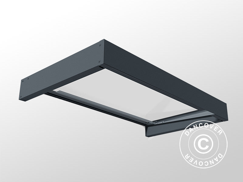 Zadaszenie drzwiowe Sophia 1600, Palram/Canopia, 0,95x1,6x0,17m, Ciemnoszary/Przezroczysty