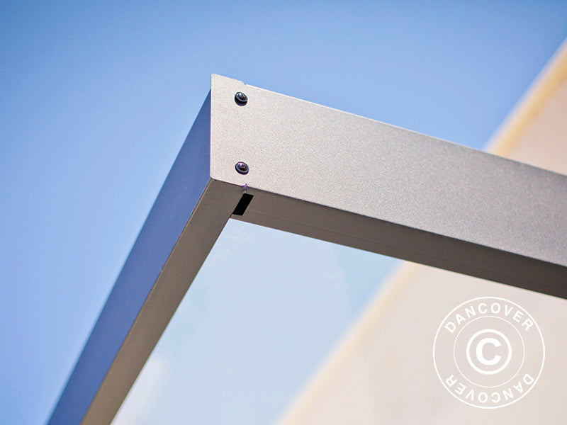 Zadaszenie drzwiowe Sophia 2150, Palram/Canopia, 0,95x2,15x0,17m, Ciemnoszary/Przezroczysty