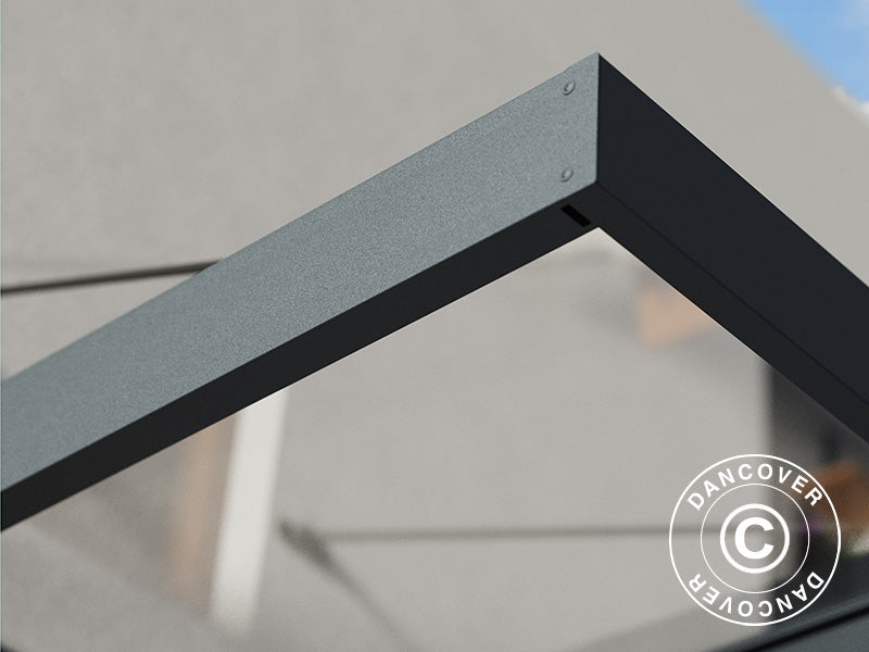 Zadaszenie drzwiowe Sophia XL 2000, Palram/Canopia, 1,40x1,92x0,17m, Ciemnoszary/Przezroczysty