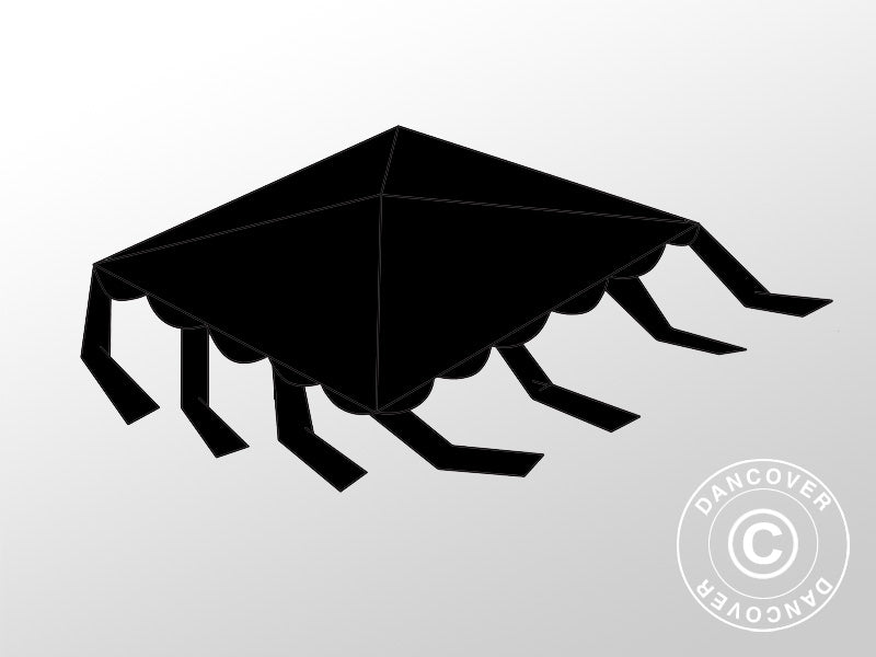 Poszycie dachowe 6x6m, poliester, Białe