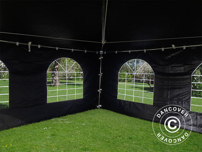 Namiot imprezowy Pagoda PartyZone 5x5m, PCV, czarny