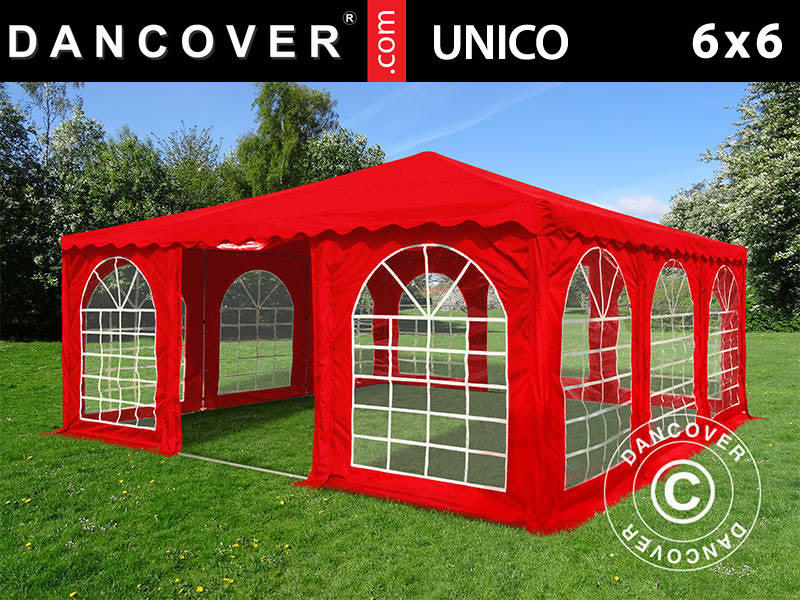 Namiot imprezowy Pagoda UNICO 6x6m, Czerwony