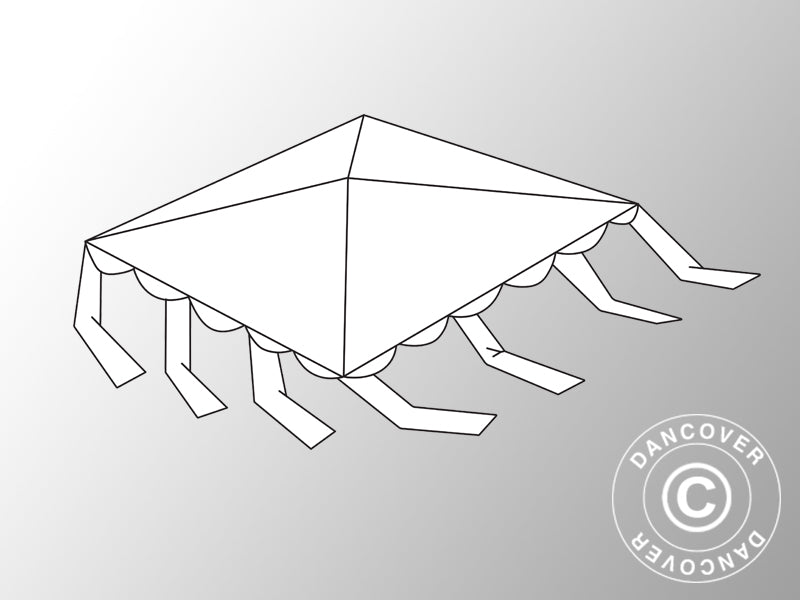 Poszycie dachowe 7x7m, PVC, Białe
