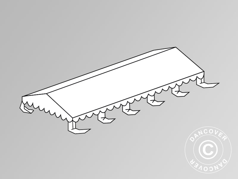 Poszycie dachowe dla namiot imprezowy Original 4x10m PCV, Biały