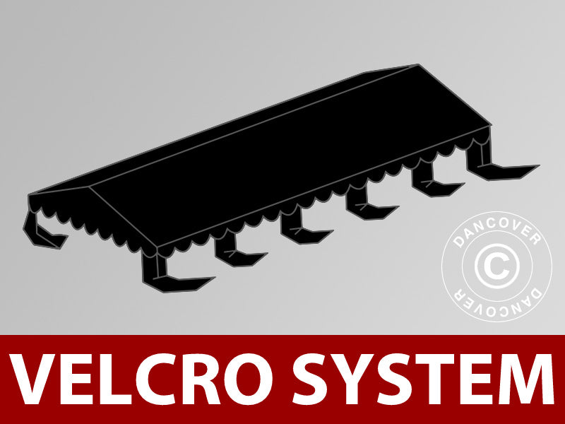 Poszycie dachowe do namiotu imprezowego UNICO, PCV/Poliester, 5x10m, Czarny