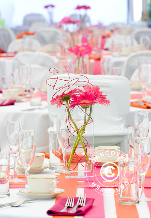 Namiot imprezowy SEMI PRO Plus CombiTents&reg; 900 6x14m, 5 w 1, Biały