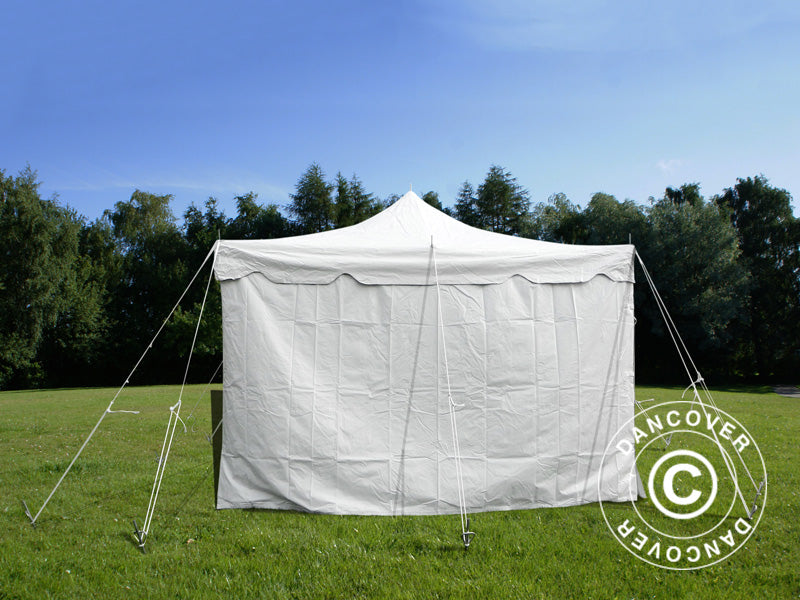 Pole tent 4x8m PCV, Biały