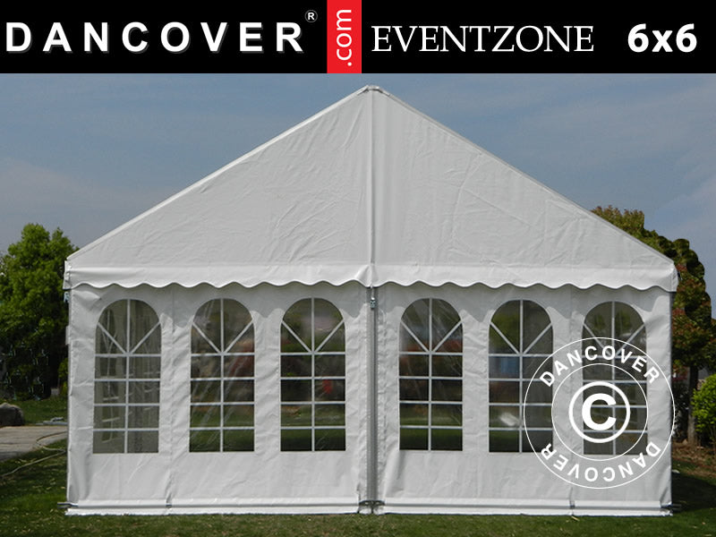 Profesjonalny namiot imprezowy EventZone 6x6m PCV, Biały