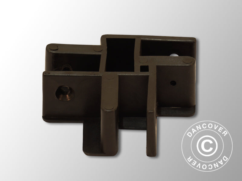 Łącznik 3-stronny do listwy rozporowej, Czarny