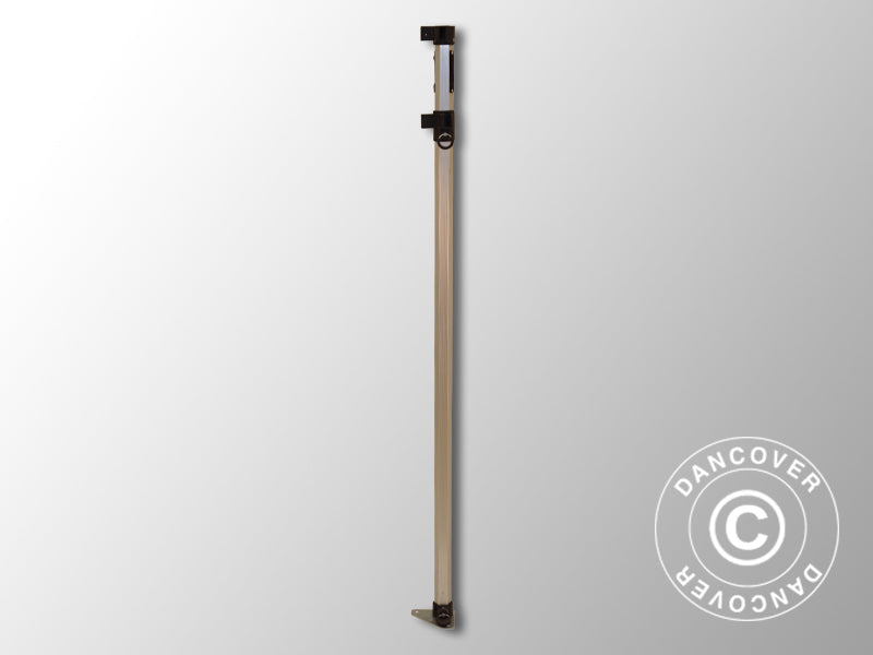 Wspornik narożny kompletny 2,27/2,55m, Czarne złącze