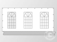 Ściana boczna z oknem do namiotu imprezowego PLUS 6m, Biały/Szary