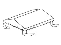 Poszycie dachowe dla namiot imprezowy Plus 3x6m PE, Biały