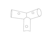 łącznik 3-stronny, Ø42mm, 110°