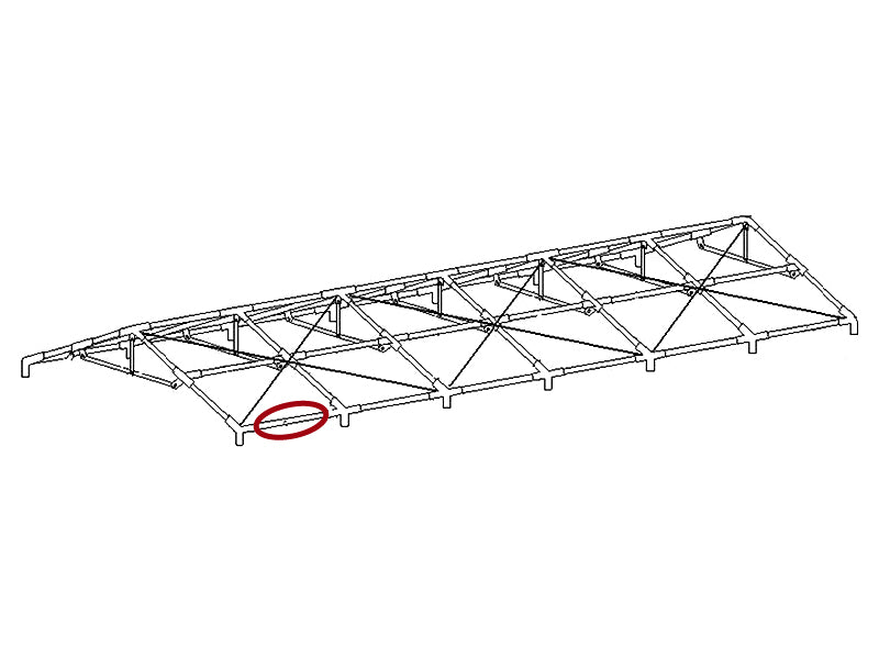 Rura dachowa,  Ø38x1880mm