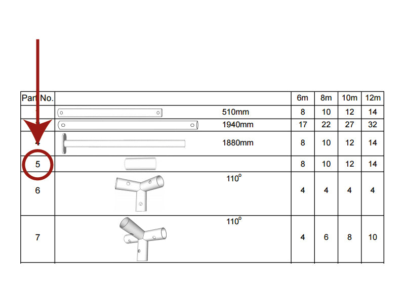 łącznik 2-stronny, Ø42mm, 200mm