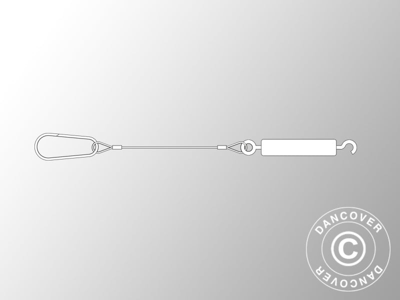 Zestaw drutów z hakiem, Ø3x6910mm