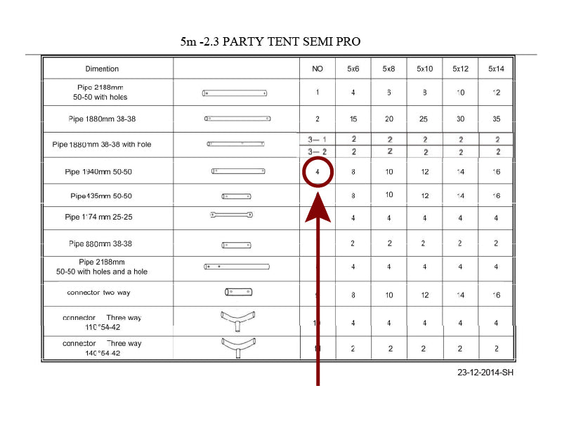 Rura dachowa, Ø50mm, 1940mm