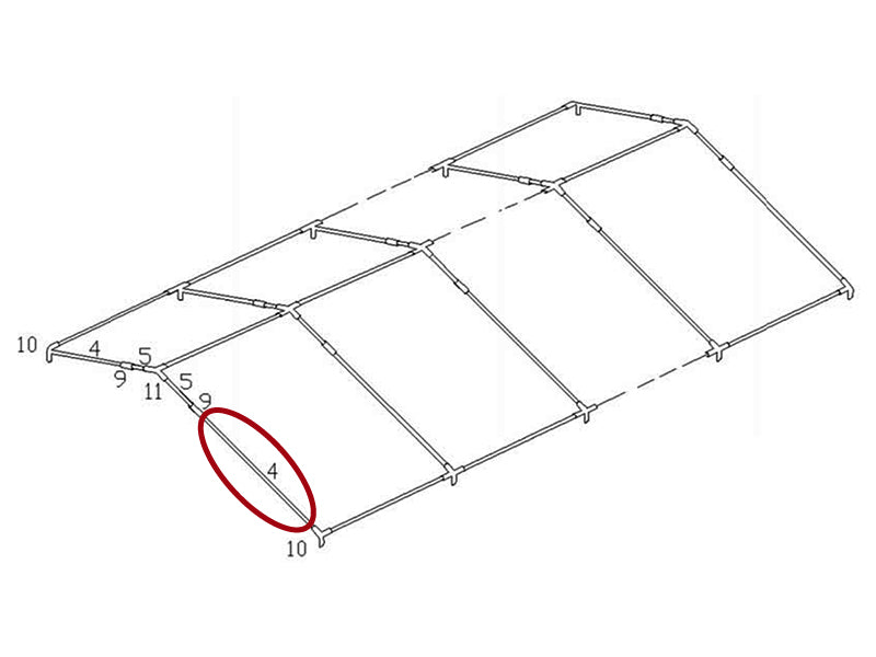 Rura dachowa, Ø50mm, 1940mm
