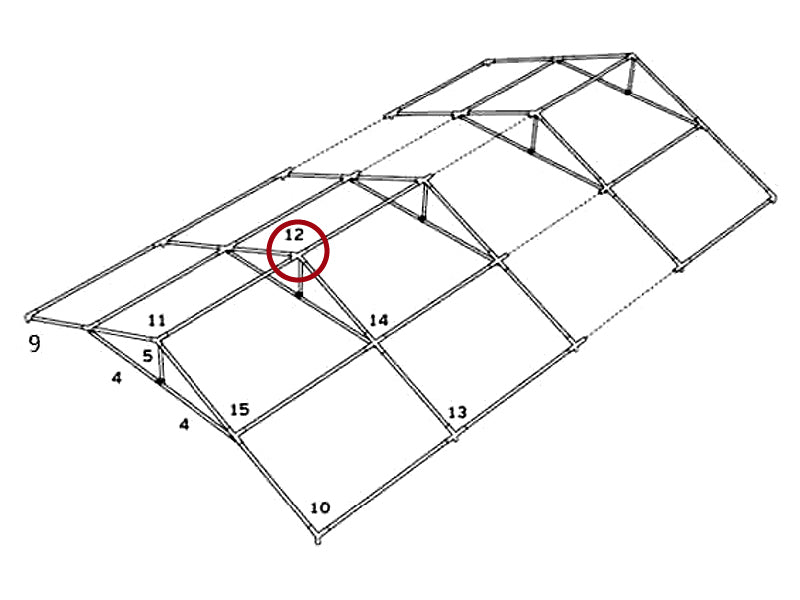łącznik 4-stronny, Ø42+Ø54mm, 140°