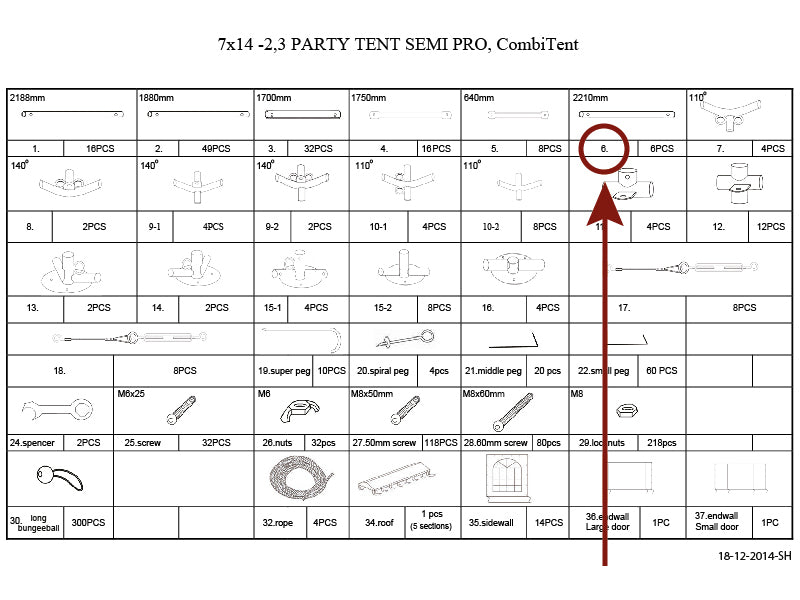 Rura dachowa, Ø38mm, 2210mm