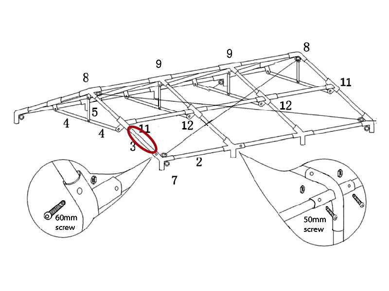 Rura dachowa, Ø50mm, 1700mm