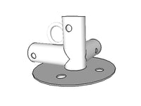 łącznik 3-stronny do listwy usztywniającej, Ø42+Ø54mm, 90°