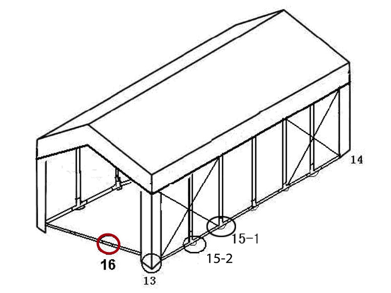 łącznik 2-stronny do listwy usztywniającej, Ø42mm