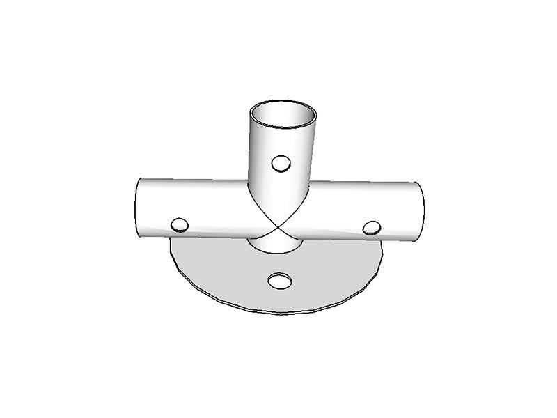 łącznik 3-stronny do listwy usztywniającej, Ø42+Ø54mm