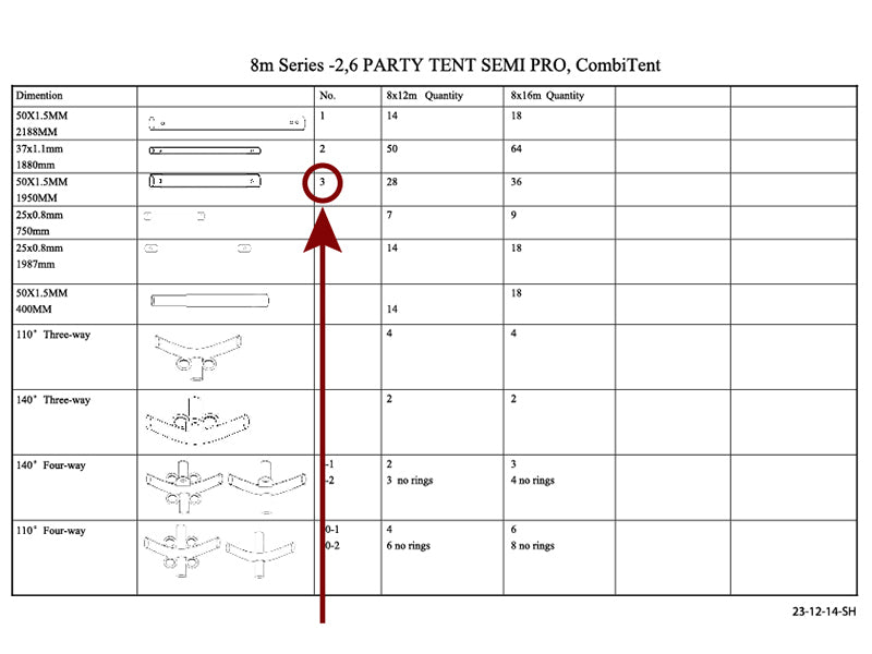 Rura dachowa, Ø50mm, 1950mm
