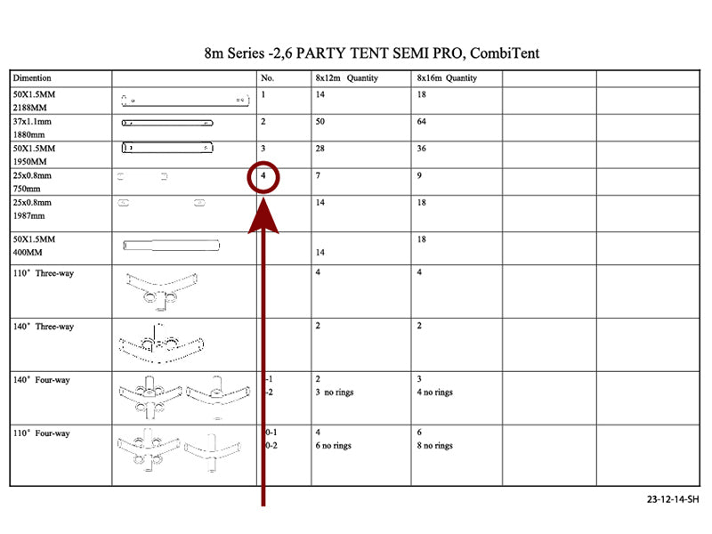 Rura dachowa pionowa, Ø25mm, 750mm