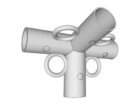 4-stronny łącznik z 4 pierścieniami, Ø42-54mm