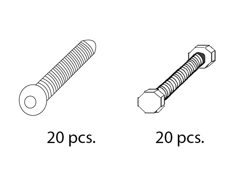 Opakowanie z Śrubaoraz nakrętkami samo-kontrującymi