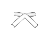 łącznik 4-stronny, Ø42mm, 140°