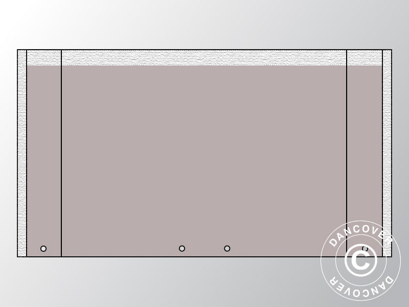 Ściana szczytowa UNICO 3m z szerokim wejściem (3x6m), Piasek