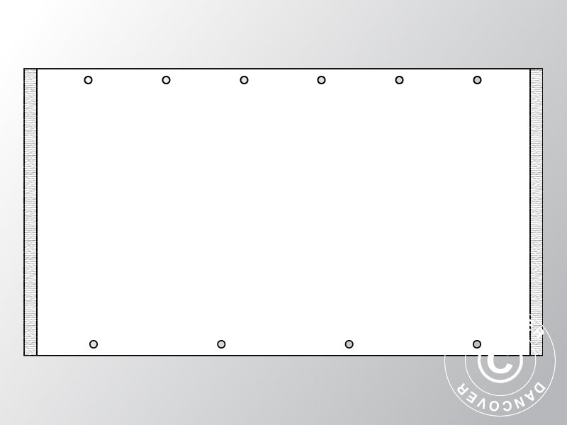Ściana szczytowa UNICO 3m (3x3m), Biały