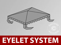 Poszycie dachowe do namiotu imprezowego UNICO, PCV/Poliester, 3x3m, Ciemny szary