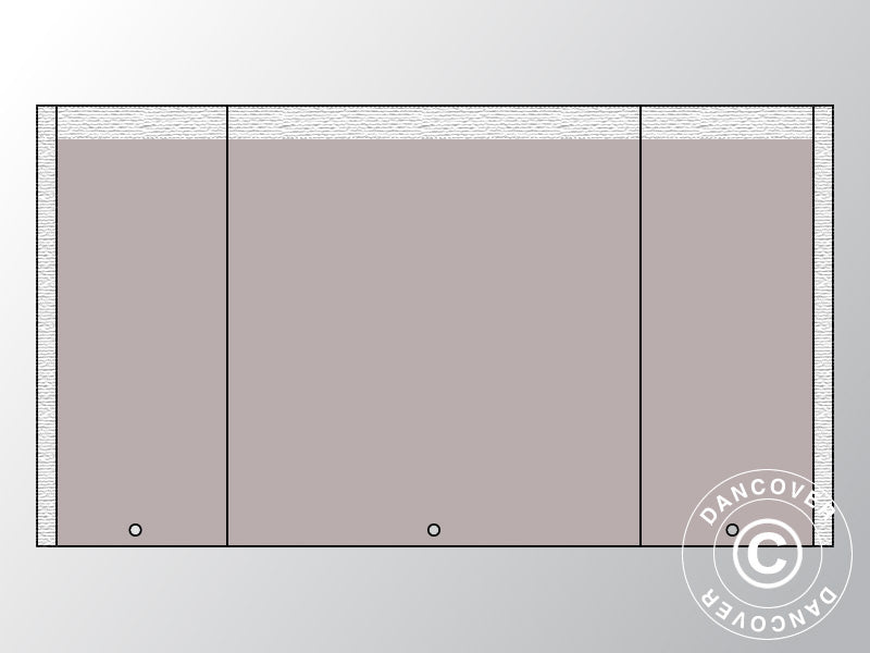 Ściana szczytowa UNICO 4m z wąskim wejściem, Piasek