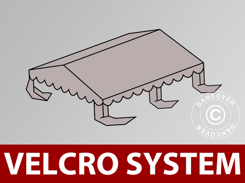 Poszycie dachowe do namiotu imprezowego UNICO, PCV/Poliester, 4x4m, Piasek