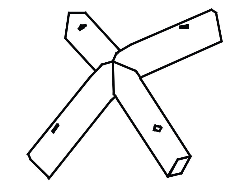 4-stronny łącznik dachowy