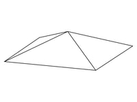 Daszek do Pawilon ogrodowy Osiris 3x3m/3,5x3,5m, Ciemny beż