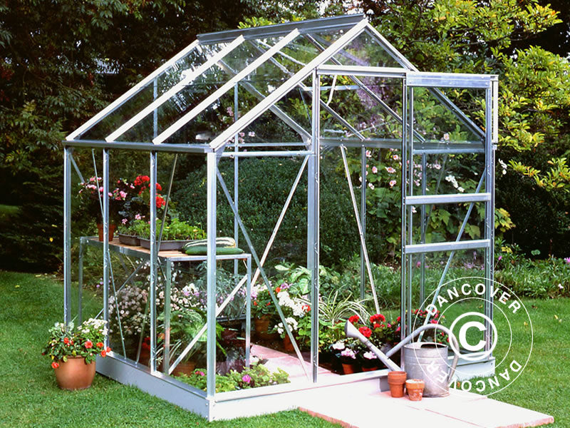 Szklarnia Szkło Halls Popular 5m², 1,93x2,57x1,95m, Aluminium