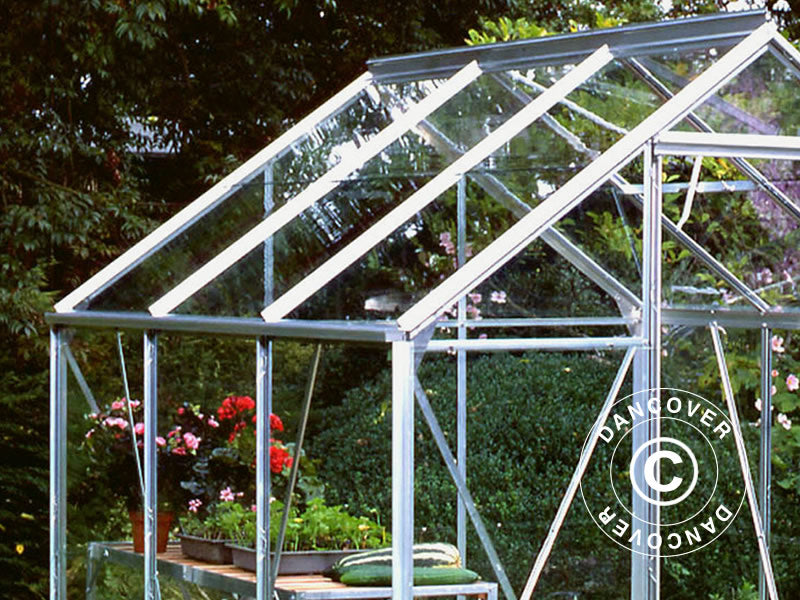 Szklarnia Szkło Halls Popular 5m², 1,93x2,57x1,95m, Aluminium