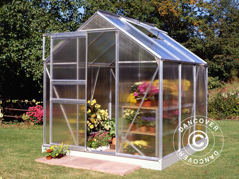 Szklarnia z poliwęglanu Halls Popular 3,8m², 1,93x1,95x1,95m, Aluminium