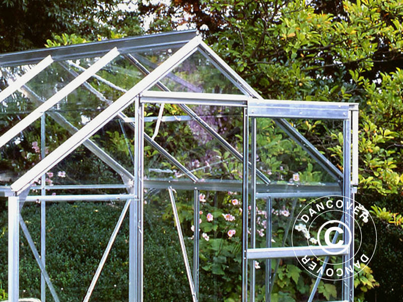 Szklarnia Szkło Halls Popular 3,8m², 1,93x1,95x1,95m, Aluminium