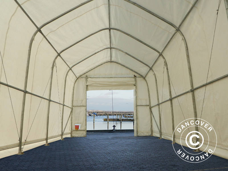Namioty Magazynowe Oceancover 5,5x15x4,1x5,3m, PE, Biały