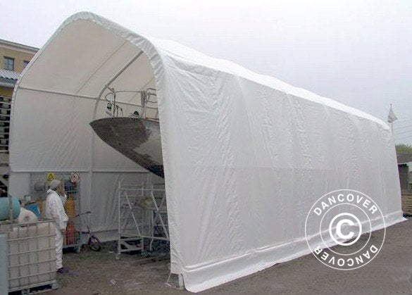 Namioty Magazynowe Oceancover 5,5x15x4,1x5,3m, PE, Biały