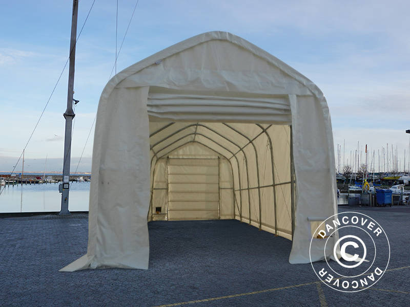 Namioty Magazynowe Oceancover 5,5x15x4,1x5,3m, PE, Biały