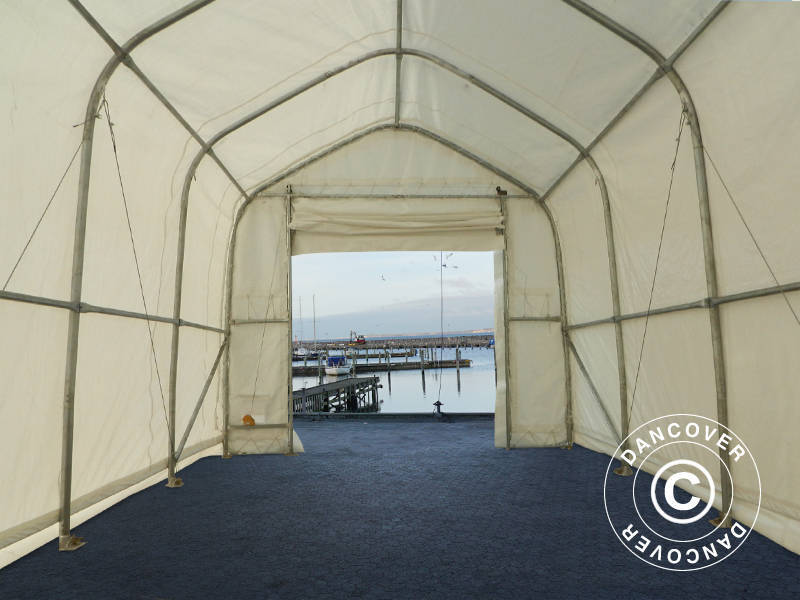 Namioty Magazynowe Oceancover 5,5x15x4,1x5,3m, PE, Biały