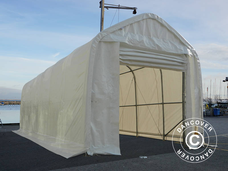 Namioty Magazynowe Oceancover 5,5x15x4,1x5,3m, PE, Biały
